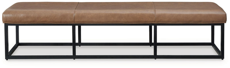 Joston - Accent Bench - Caramel - R&R Furniture Gallery (Fountain Valley, CA)