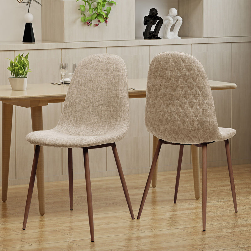 Elegant Dining Chair Set With Fabric - R&R Furniture Gallery (Fountain Valley, CA)