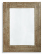 Waltleigh - Accent Mirror - Distressed Brown - R&R Furniture Gallery (Fountain Valley, CA)