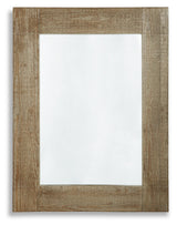 Waltleigh - Accent Mirror - Distressed Brown - R&R Furniture Gallery (Fountain Valley, CA)