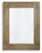 Waltleigh - Accent Mirror - Distressed Brown - R&R Furniture Gallery (Fountain Valley, CA)