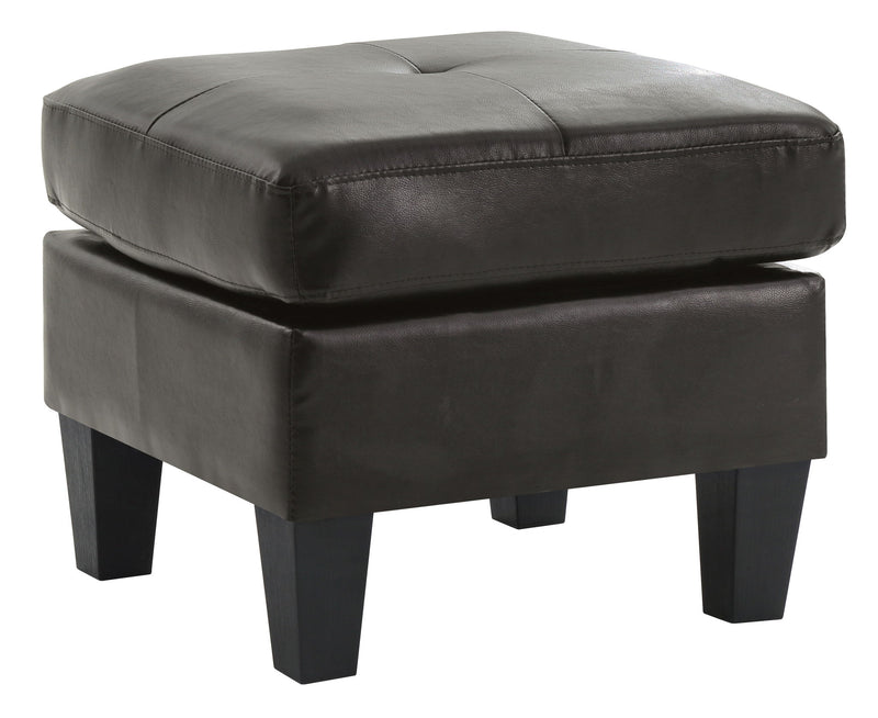 Upholstered casual ottoman from Glory Furniture, stylish and versatile seating or footrest in a modern living space.