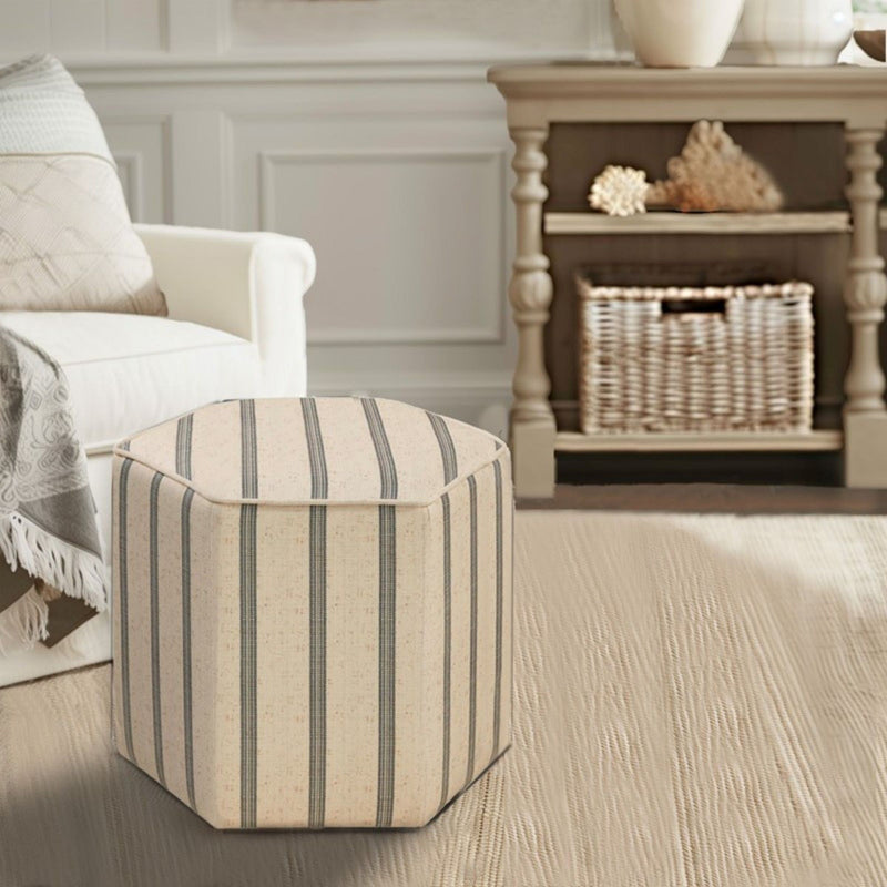 Accent Ottoman Printed Stripe - R&R Furniture Gallery (Fountain Valley, CA)