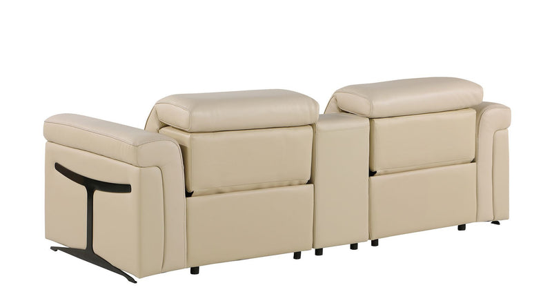 1126 - 3-Piece Modular Power Reclining Loveseat In With 2 Power Recliners & Power Headrests
