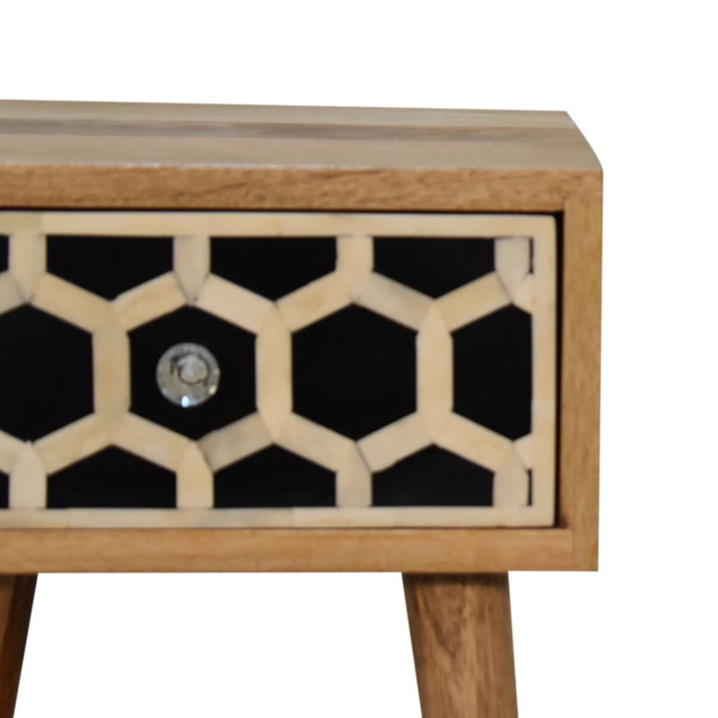 Inlay Bone Inlay Drawer Nightstand - R&R Furniture Gallery (Fountain Valley, CA)