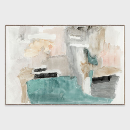 Turk - 60" x 40" Painting Art by Buddy Whitlock - Beige / Blue - R&R Furniture Gallery (Fountain Valley, CA)