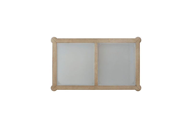 Frosted Glass Top Cocktail Table With Casters - Sand - R&R Furniture Gallery (Fountain Valley, CA)