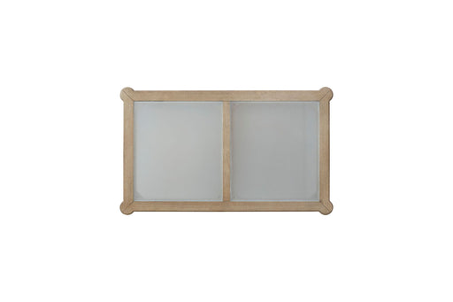 Frosted Glass Top Cocktail Table With Casters - Sand - R&R Furniture Gallery (Fountain Valley, CA)