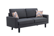 Bahamas - Minimalistic Sofa With 2 Throw Pillows - R&R Furniture Gallery (Fountain Valley, CA)