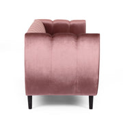 Noble House Miranda Modern Glam 3 Seater Sofa with plush cushions and sleek design, perfect for contemporary living rooms.