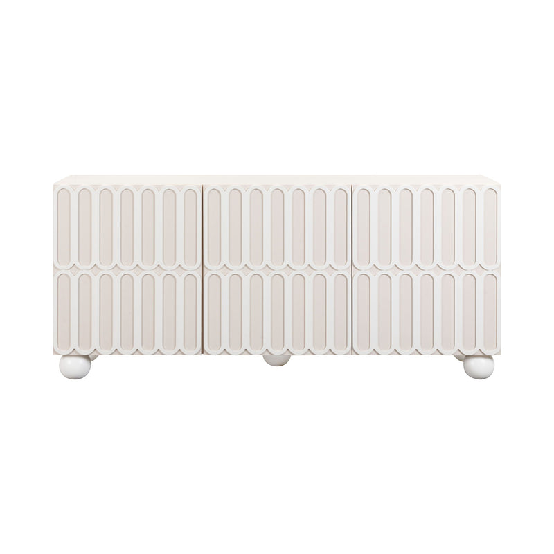 Tori Motif - Buffet - Taupe - R&R Furniture Gallery (Fountain Valley, CA)
