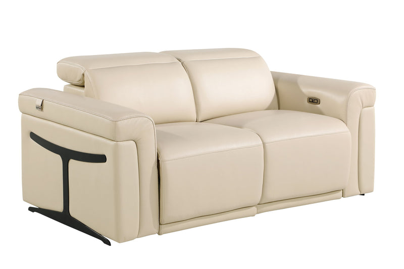 1126 - Top Grain Power Reclining Italian Leather Living Room Set - R&R Furniture Gallery (Fountain Valley, CA)