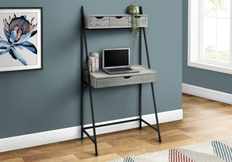 Computer Desk For Home Office, Laptop, Leaning, Storage Drawers, Contemporary & Modern - R&R Furniture Gallery (Fountain Valley, CA)