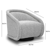 Rory - Boucle Swivel Chair - R&R Furniture Gallery (Fountain Valley, CA)