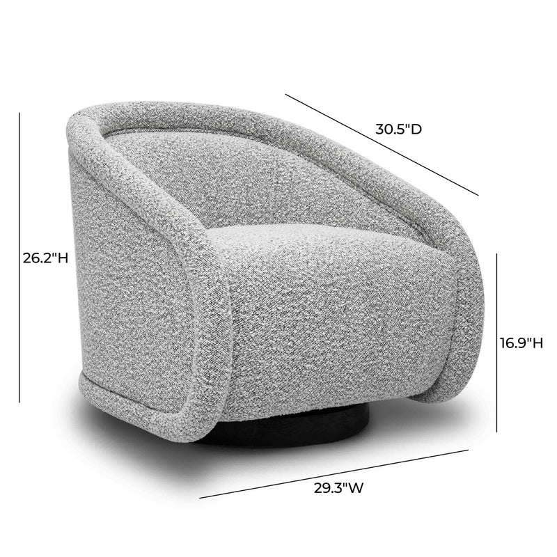 Rory - Boucle Swivel Chair - R&R Furniture Gallery (Fountain Valley, CA)
