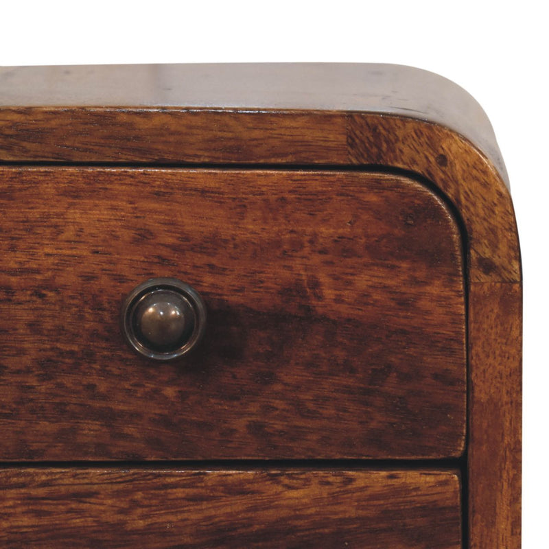 Curved Nightstand, - R&R Furniture Gallery (Fountain Valley, CA)