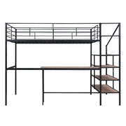 Loft Bed With Desk And Lateral Storage Ladder - R&R Furniture Gallery (Fountain Valley, CA)