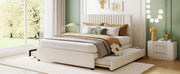 Upholstered Platform Bed With Drawers, Classic Headboard Design - R&R Furniture Gallery (Fountain Valley, CA)