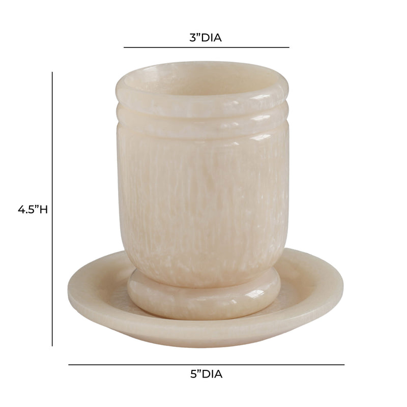 Channeled - Swirl Resin Kiddush Cup - R&R Furniture Gallery (Fountain Valley, CA)