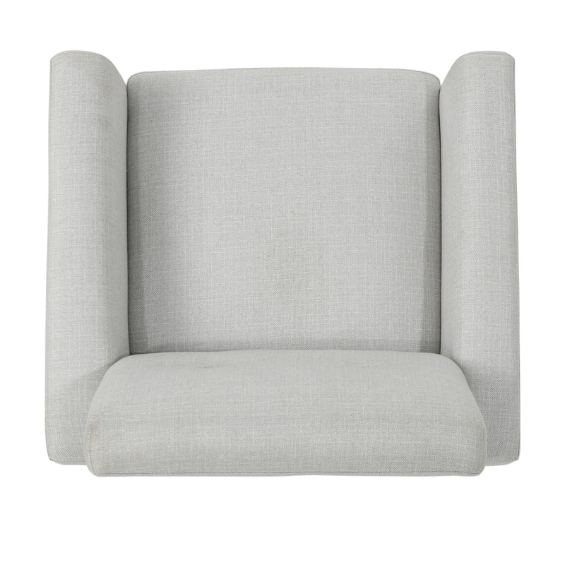 Radiantize - Upholstered Fabric Club Chair With Square-Off Back And Button Tufted - R&R Furniture Gallery (Fountain Valley, CA)