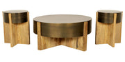 Aspen - 42" Round Cocktail Table With 2 End Tables - Barton Bronze - R&R Furniture Gallery (Fountain Valley, CA)