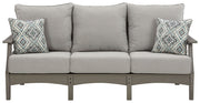 Visola - Sofa with Cushion - Gray - R&R Furniture Gallery (Fountain Valley, CA)