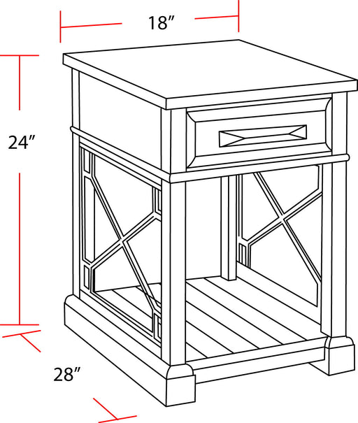 Sundance - Chairside Table - R&R Furniture Gallery (Fountain Valley, CA)