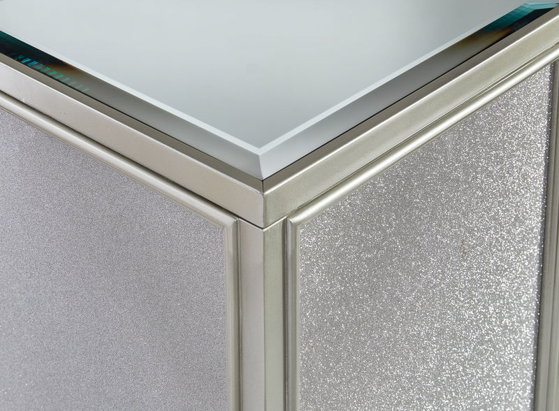Traleena - Nesting End Tables (Set of 2) - Silver Finish - R&R Furniture Gallery (Fountain Valley, CA)