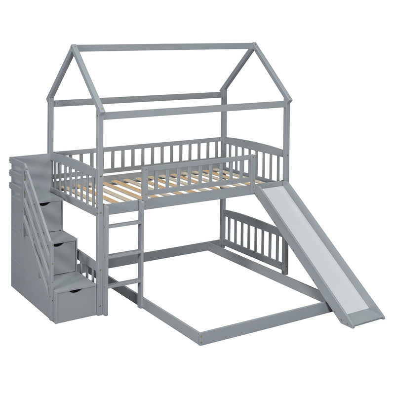 House Bunk Bed With Slide - R&R Furniture Gallery (Fountain Valley, CA)