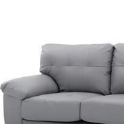 Glory Furniture stylish stationary loveseat with padded arms, featuring plush cushions and a modern design for living room comfort.