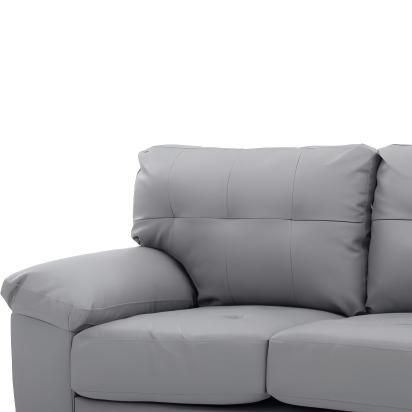 Glory Furniture stylish stationary loveseat with padded arms, featuring plush cushions and a modern design for living room comfort.