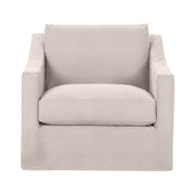 Classic Home Kipton swivel chair with a modern design, featuring a cushioned seat and a sleek, rotating base for versatile seating.