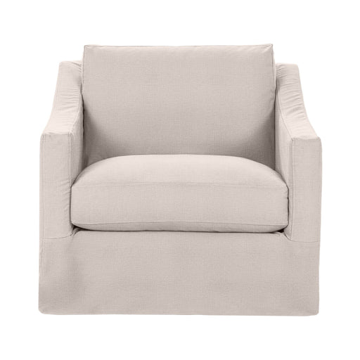 Classic Home Kipton swivel chair with a modern design, featuring a cushioned seat and a sleek, rotating base for versatile seating.