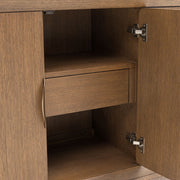 Portrait - Sideboard With LED Lights - Sienna Brown - R&R Furniture Gallery (Fountain Valley, CA)