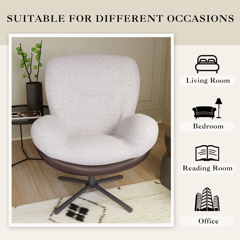 360° Swivel Office Chair, No Wheels - R&R Furniture Gallery (Fountain Valley, CA)