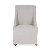 Warwick - Upholstered Rolling Dining Chair - R&R Furniture Gallery (Fountain Valley, CA)