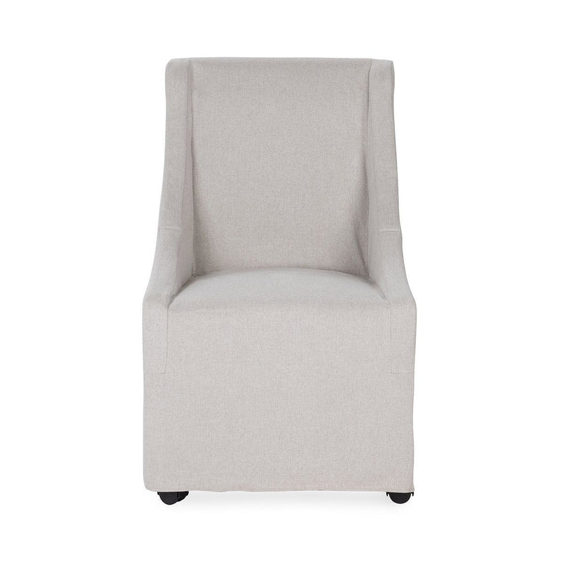 Warwick - Upholstered Rolling Dining Chair - R&R Furniture Gallery (Fountain Valley, CA)