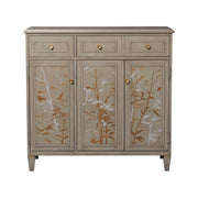 Dauphin - Handpainted Entryway Storage Cabinet - Gray Cashmere - R&R Furniture Gallery (Fountain Valley, CA)