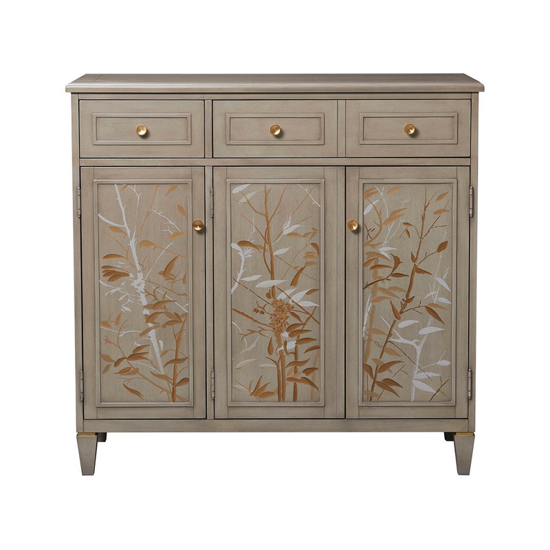 Dauphin - Handpainted Entryway Storage Cabinet - Gray Cashmere - R&R Furniture Gallery (Fountain Valley, CA)