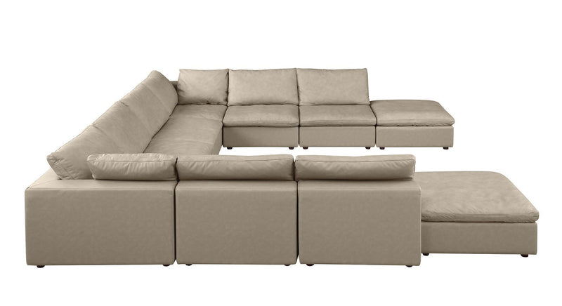 1100 - 10-Piece U-Shaped Sectional With Chaise In Top-Grain Italian Leather