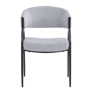 Contemporary Upholstered Dining Chairs With Metal Legs (Set of 2) - R&R Furniture Gallery (Fountain Valley, CA)