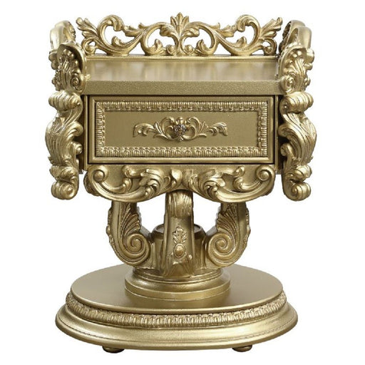 Bernadette - Nightstand - Gold - R&R Furniture Gallery (Fountain Valley, CA)