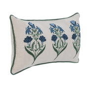Transcendence - 14" x 26" NV Belcourt Floral Pillow - Floral Natural / Blue - R&R Furniture Gallery (Fountain Valley, CA)