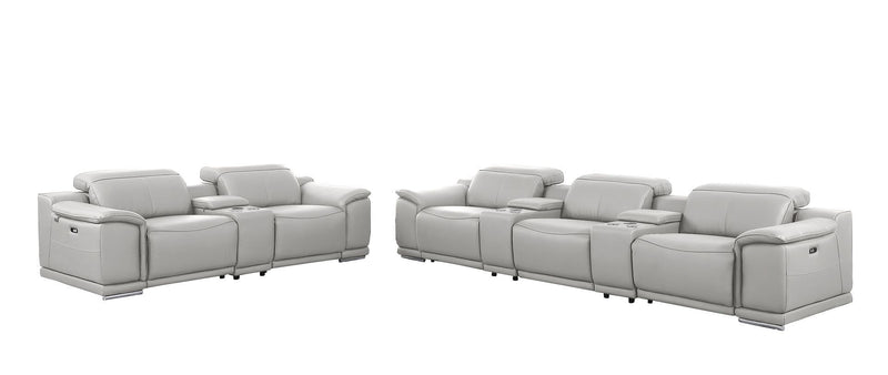 9762 - 8-Piece Modular Power Reclining Sofa And Console Loveseat Set With
