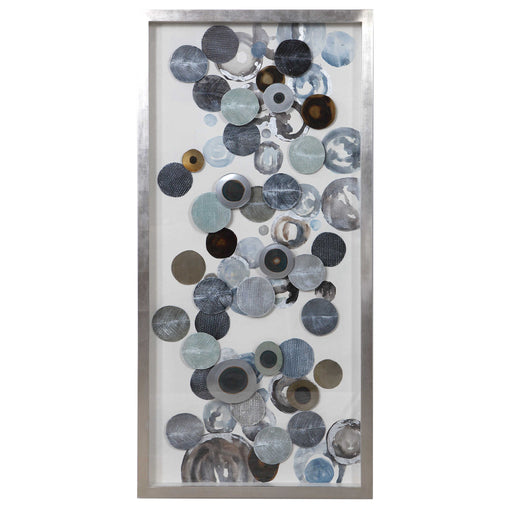 Modern blue shadow box wall decor by Uttermost, featuring a sleek, contemporary design ideal for stylish interior accents.