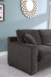 Celine - Corner Sectional Sofa With Right Facing Chaise, Cupholders, And Charging Ports - Gray - R&R Furniture Gallery (Fountain Valley, CA)