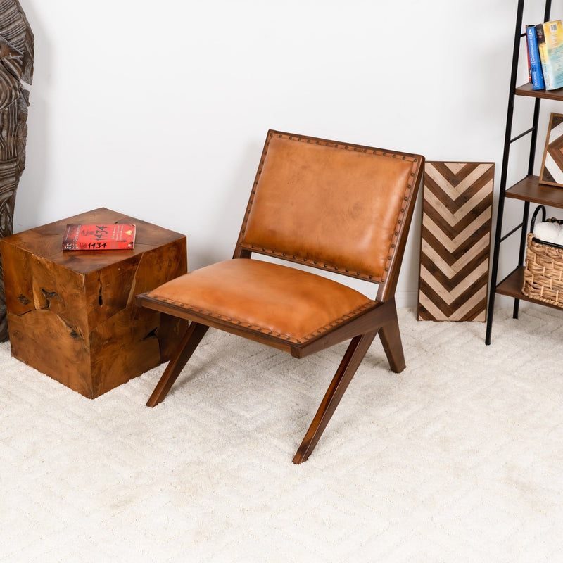Colin - Lounge Chair - Brown / Tan - R&R Furniture Gallery (Fountain Valley, CA)