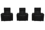 Phoenix - Zero Gravity Power 3 Seat Home Theater Seating With Immersive Audio P3 - R&R Furniture Gallery (Fountain Valley, CA)