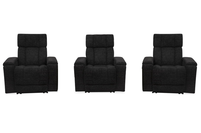 Phoenix - Zero Gravity Power 3 Seat Home Theater Seating With Immersive Audio P3 - R&R Furniture Gallery (Fountain Valley, CA)