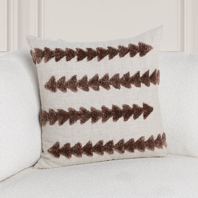 Lineage - Essay 22" x 22"Pillow - Frothed Brown - R&R Furniture Gallery (Fountain Valley, CA)